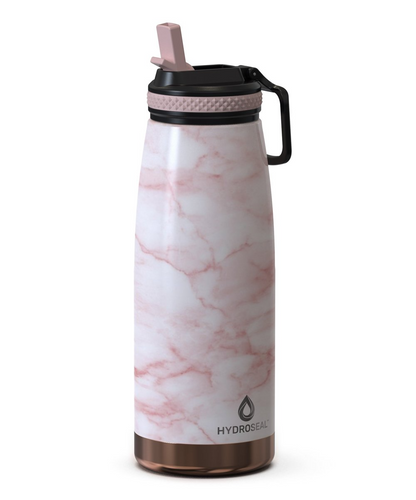 Deluxe-32- 32oz Copper Base Marble Bottle - Hydroseal