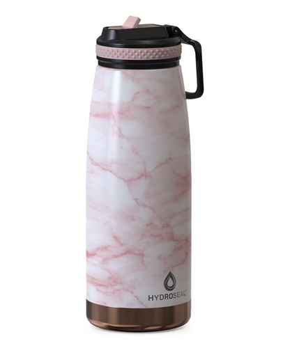 Deluxe-32- 32oz Copper Base Marble Bottle - Hydroseal